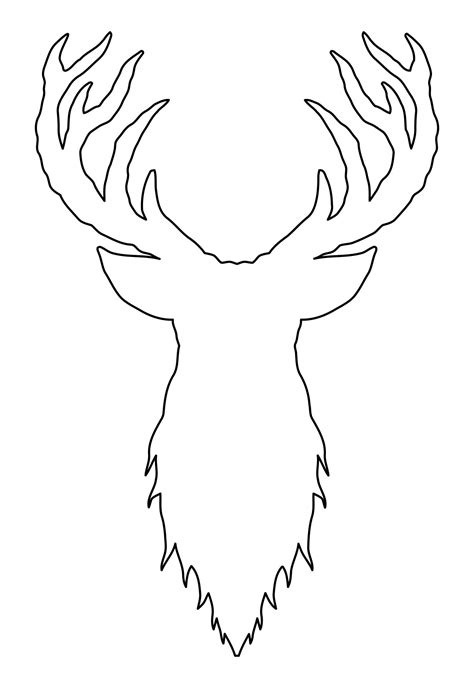 Deer Head Template